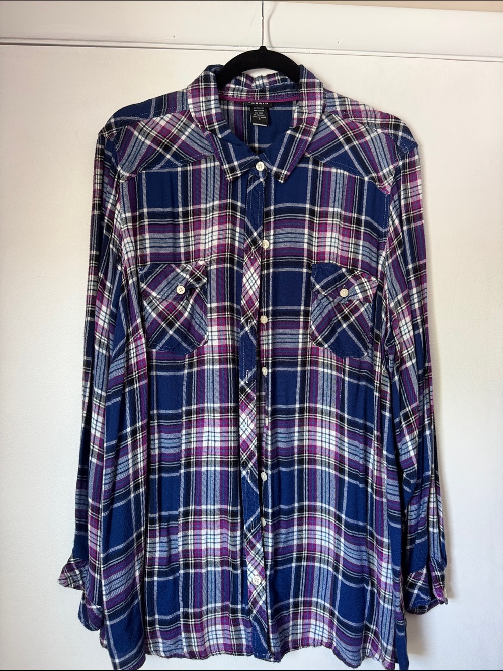 Torrid Plaid Button Down
